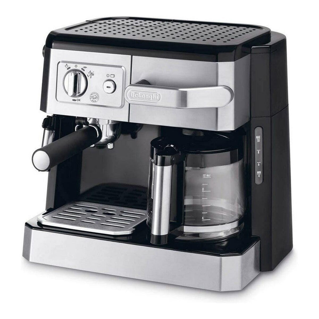 NuvoCafe Machine à café 2-en-1, Noir, Métallique