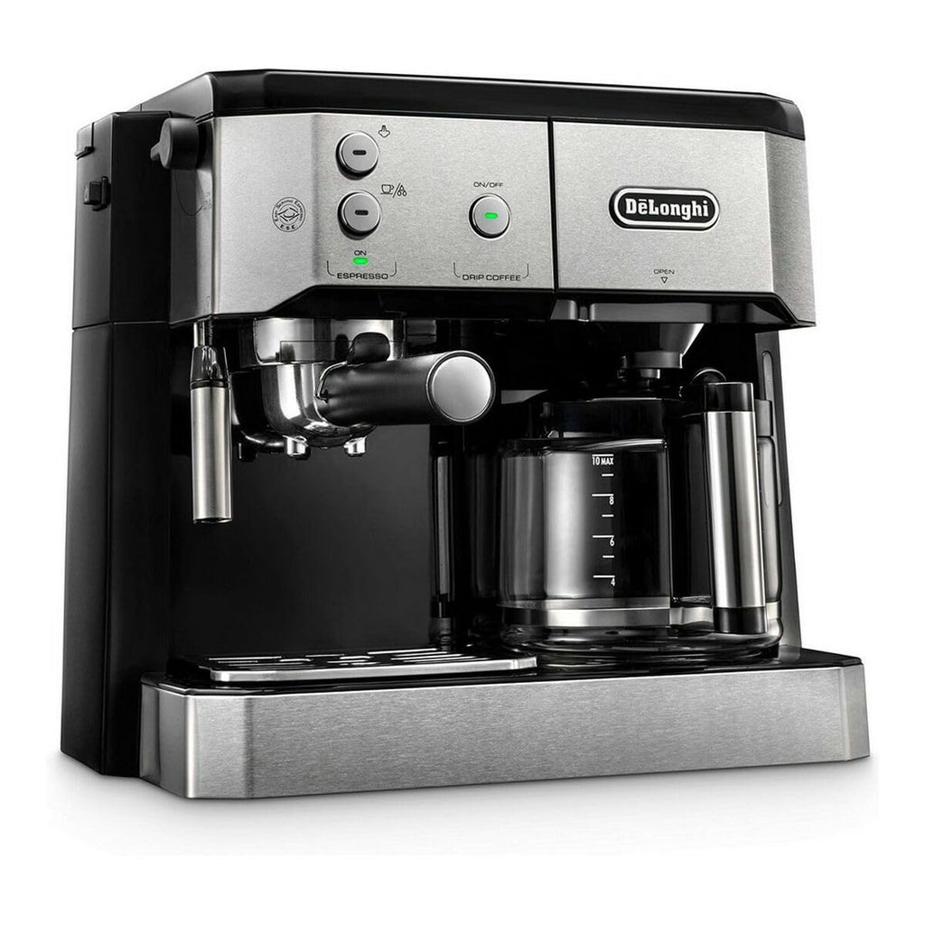 NuvoCafe Machine à café 2-en-1, Noir, Métallique