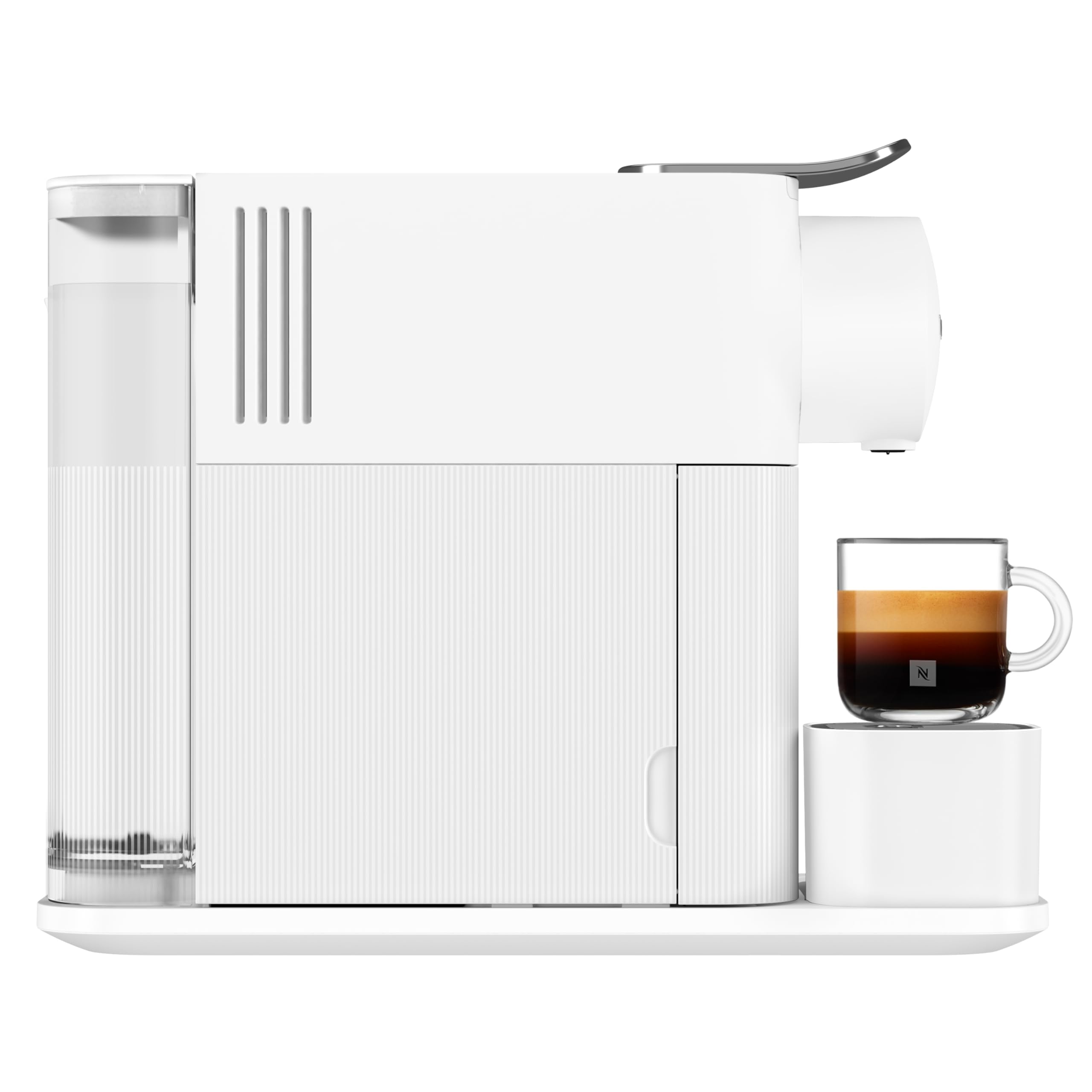 NuvoCafe Machine à café Lattissima One Blanche, 19 Bars + Kit de Bienvenue, Blanc